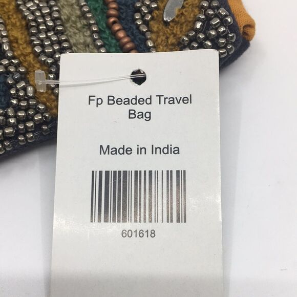 NWT Beaded Boho Paisley Embellished Clutch Pouch - Picture 7 of 15